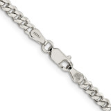 Sterling Silver Rhodium-plated 3.5mm Curb Chain - QC-A5206124-3635