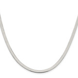 Sterling Silver Rhodium-plated 3.5mm Magic Herringbone Chain - QH-6050446D-7156