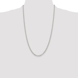 Sterling Silver Rhodium-plated 3.5mm Rolo Chain - QF-96445C64-5292
