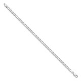 Sterling Silver Rhodium-plated 3.75mm Figaro Anchor Chain - QA-179E2F9B-1722