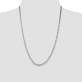 Sterling Silver Rhodium-plated 3.75mm Flat Anchor Chain - QA-0644FEAA-6409