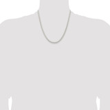 Sterling Silver Rhodium-plated 3.7mm Round Spiga Chain - QS-21834D91-1476