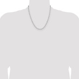 Sterling Silver Rhodium-plated 3.85mm D/C Forzantine Chain - QD-0B4B08BD-5658