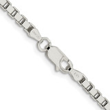 Sterling Silver Rhodium-plated 3mm Box Chain - QB-E32EBA21-2898