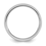 Sterling Silver Rhodium-plated 3mm Comfort Fit Size 8 Band