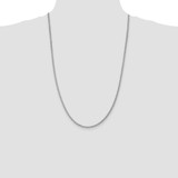 Sterling Silver Rhodium-plated 3mm Curb Chain - QC-368E6584-7966