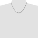 Sterling Silver Rhodium-plated 3mm Curb Chain - QC-F51D81F5-3905