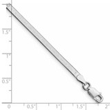 Sterling Silver Rhodium-plated 3mm Magic Herringbone Chain - QH-16B0EB41-9369