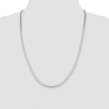 Sterling Silver Rhodium-plated 3mm Magic Herringbone Chain - QH-3648AA79-5297