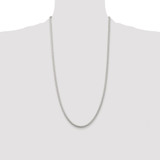 Sterling Silver Rhodium-plated 3mm Round Spiga Chain - QS-C3084C4D-8081