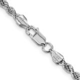 Sterling Silver Rhodium-plated 3mm Solid Rope Chain - QD-30BCDB1D-8304