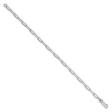 Sterling Silver Rhodium-plated 4.25mm Elongated Open Link Chain - QF-26554181-3454
