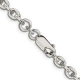 Sterling Silver Rhodium-plated 4.5mm Cable Chain - QC-F429EE69-8500