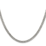 Sterling Silver Rhodium-plated 4.5mm Curb Chain - QC-CCE2BC29-3336
