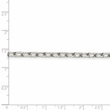 Sterling Silver Rhodium-plated 4.5mm Diamond-cut Long Link Cable Chain - QA-1E5FB67E-9670