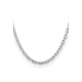 Sterling Silver Rhodium-plated 4.5mm Diamond-cut Long Link Cable Chain - QA-6D1FFFEB-8762