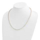 14k 5-6mm White Round Akoya Saltwater Cultured Pearl 20 inch Necklace - PL-84B0BC9A-8828