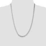 Sterling Silver Rhodium-plated 4.5mm Flat Anchor Chain - QA-2AAE089E-2692