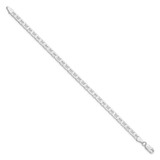 Sterling Silver Rhodium-plated 4.5mm Flat Anchor Chain - QA-5605002E-1365