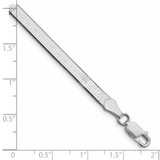 Sterling Silver Rhodium-plated 4.5mm Magic Herringbone Chain - QH-0BE91E10-3711