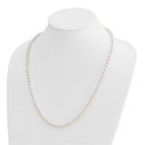 14k 5-6mm White Round Akoya Saltwater Cultured Pearl 24 inch Necklace - PL-8B5308AD-6617