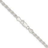 Sterling Silver Rhodium-plated 4.5mm Solid Rope Chain - QD-5FA69CFC-3438