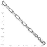 Sterling Silver Rhodium-plated 4.65mm D/C Forzantine Chain - QD-87B55182-3045