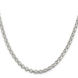 Sterling Silver Rhodium-plated 4.6mm Rolo Chain - QF-58F564E0-8789