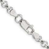 Sterling Silver Rhodium-plated 4.6mm Rolo Chain - QF-BA9272D1-4573