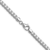 Sterling Silver Rhodium-plated 4.7mm D/C Square Franco Chain - QQ-56B20A03-6232