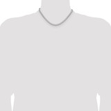 Sterling Silver Rhodium-plated 4.7mm D/C Square Franco Chain - QQ-75BE87CB-8606