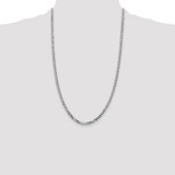 Sterling Silver Rhodium-plated 4mm Beveled Curb Chain - QF-8A562941-8823