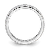 Sterling Silver Rhodium-plated 4mm CZ Eternity Band - QR-2E659F97-5356