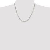 Sterling Silver Rhodium-plated 4mm Diamond-cut Rolo Chain - QF-DC2160CF-4464