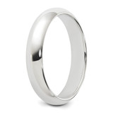 Sterling Silver Rhodium-plated 4mm Half-Round Size 11 Band