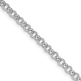 Sterling Silver Rhodium-plated 4mm Rolo Chain - QF-BFA66370-5499