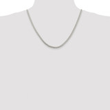 Sterling Silver Rhodium-plated 4mm Round Spiga Chain - QS-3E1C9975-2613