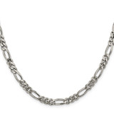 Sterling Silver Rhodium-plated 5.25mm Figaro Chain - QF-03BA88A8-3708