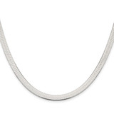 Sterling Silver Rhodium-plated 5.25mm Magic Herringbone Chain - QH-CF4962F9-3671