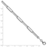 Sterling Silver Rhodium-plated 5.5mm D/C Paperclip Chain - QD-334AA462-1038