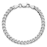 Sterling Silver Rhodium-plated 5.7mm Curb Chain - QC-0A692CC0-7725
