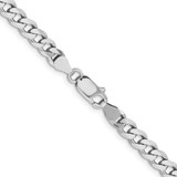 Sterling Silver Rhodium-plated 5.7mm Curb Chain - QC-2F72BC09-7807