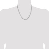 Sterling Silver Rhodium-plated 5.7mm Curb Chain - QC-2F72BC09-7807