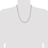 Sterling Silver Rhodium-plated 5.7mm Curb Chain - QC-8F234DDC-6578