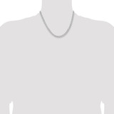 Sterling Silver Rhodium-plated 5.7mm Curb Chain - QC-E514B68D-2090