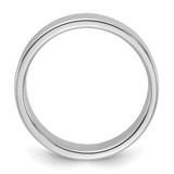 Sterling Silver Rhodium-plated 5mm Flat Size 10.5 Band
