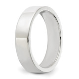 Sterling Silver Rhodium-plated 5mm Flat Size 5.5 Band