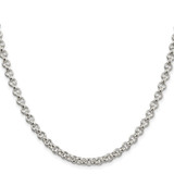Sterling Silver Rhodium-plated 5mm Rolo Chain - QF-155BCD29-3579