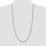 Sterling Silver Rhodium-plated 5mm Rolo Chain - QF-4FED2D6A-5874