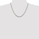 Sterling Silver Rhodium-plated 5mm Round Spiga Chain - QS-0E220BD7-3535